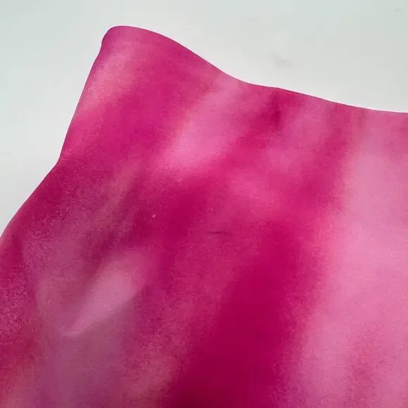 GANNI Pink Tie Dye Front Zip Bandeau Bikini TOP - Picture 7 of 9